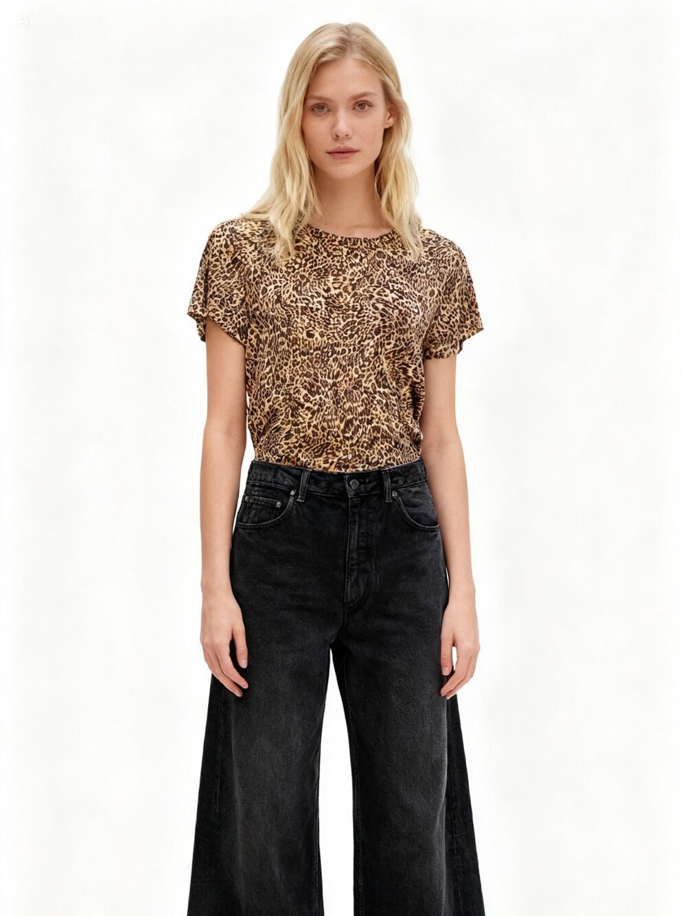 NEW! SANCTUARY Leopard Print T-Shirt Size M